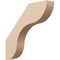 Ekena Millwork 3-inch W x 16-inch D x 16-inch H Carmel Rough Cedar Woodgrain TimberThane Knee Brace, Primed BRCUR03X16X16CARRCPR - alternate 1